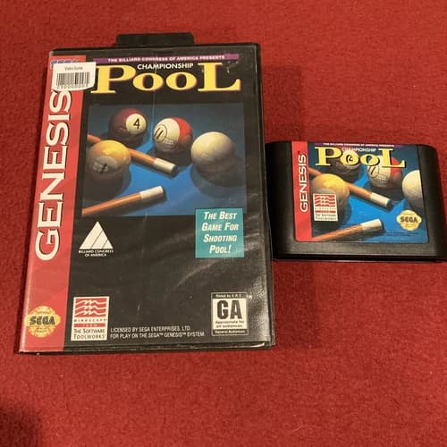 Championship Pool (Sega Genesis, 1993) FAST SHIPPING!