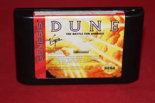 Dune: The Battle for Arrakis (Sega Genesis, 1993) Authentic Game Cartridge