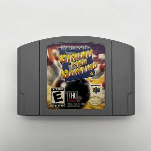 Brunswick Circuit Pro Bowling Nintendo 64 Cartridge Only Authentic Tested