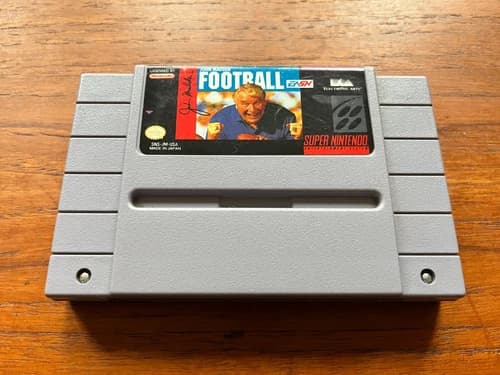 John Madden Football (SNES, 1991) Authentic, Tested, Good Cond, Fast Shipping!