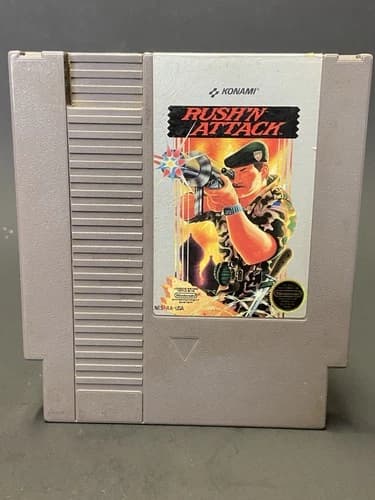 Rush'n Attack (Nintendo Entertainment System, 1987) NES by Konami Cartridge