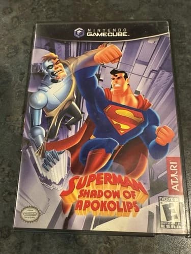Superman: Shadow of Apokolips Nintendo GameCube Complete In Box CIB manual