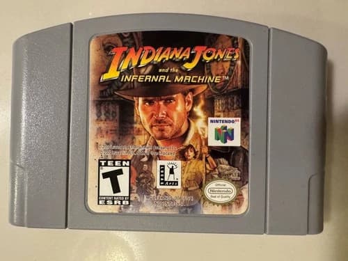 Indiana Jones and the Infernal Machine Nintendo 64 n64 Authentic Tested MINT
