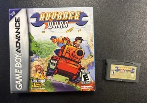 Advance Wars GBA CIB Complete Nintendo Game Boy Advance AUTHENTIC