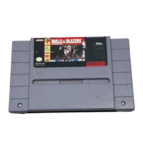 Bulls VS Blazers and the NBA Playoffs (Super Nintendo SNES, 1992) Cartridge only