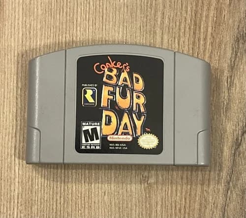 Conker's Bad Fur Day (Nintendo 64 N64, 2001) 100% Authentic Tested Works