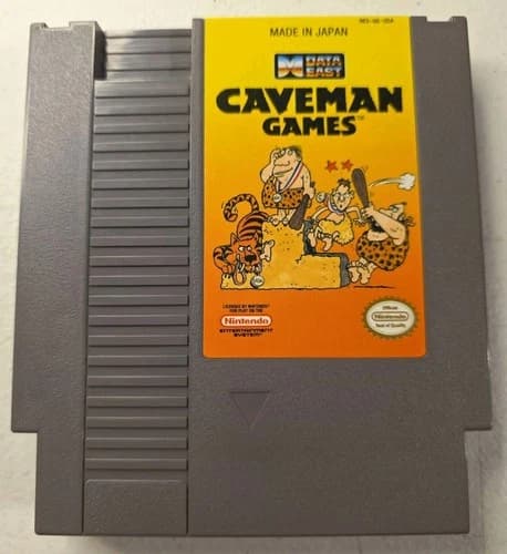 Caveman Games Nintendo NES Game Cartridge Tested