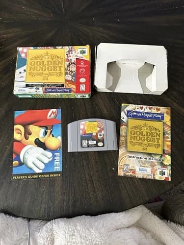 Nintendo 64 N64 Game Golden Nugget 64 CIB Complete In Box