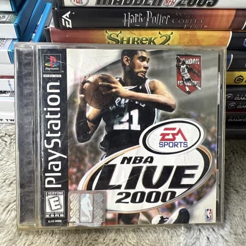 NBA Live 2000 - PS1 Playstation Spurs Tim Duncan Michael Jordan - FREE SHIP