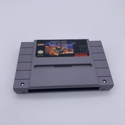 Super Nintendo SNES Populous Cartridge ONLY