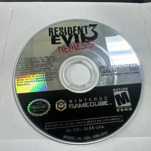 Resident Evil 3 Nemesis Nintendo GameCube (tested) Game Only