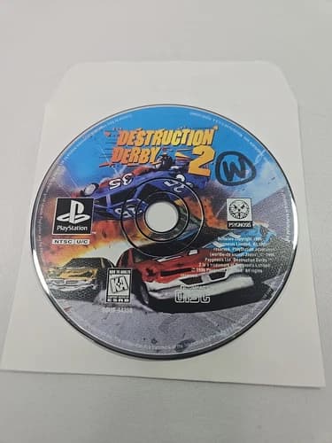 Destruction Derby 2 Sony PlayStation One 1 PS1 Game Black Label - Disc Only
