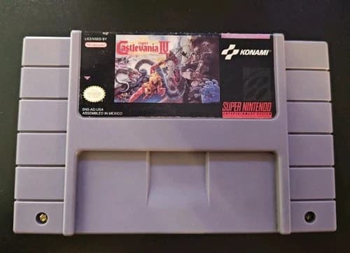 SNES Super Nintendo Castlevania IV - Authentic - Tested