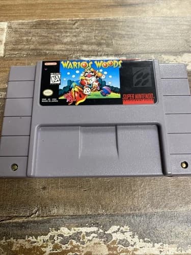 Wario's Woods for Super Nintendo Tested Working