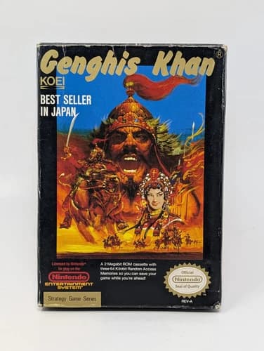 Genghis Khan (Nintendo Entertainment System, 1990) - CIB Complete