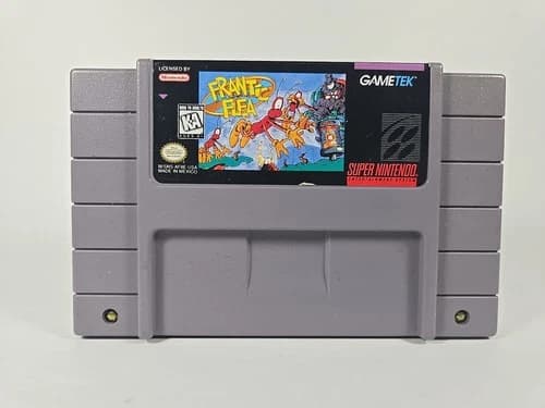 Frantic Flea (Super Nintendo SNES, 1995) Authentic - Tested & Working!