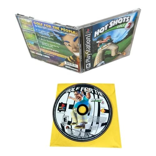 Sony PlayStation 1 PS1 CIB COMPLETE TESTED Hot Shots Golf 2 2000