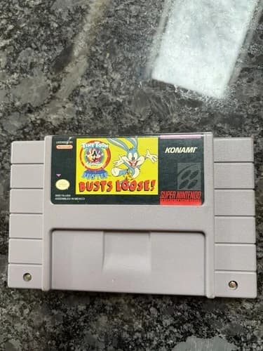 Tiny Toon Adventures Buster Busts Loose! (Super Nintendo) Cartridge Only. Tested