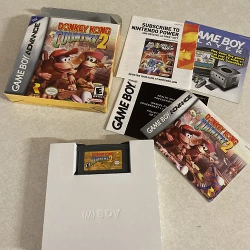 Donkey Kong Country 2 -Nintendo Game Boy Advance( 2004) GBA Complete in box!!