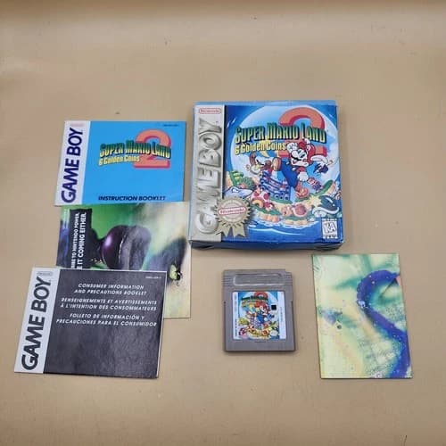 Super Mario Land 2 - Nintendo Gameboy *CIB* *Player's Choice* *Tested*