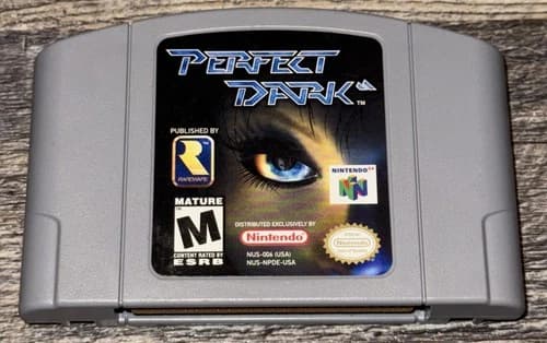 Perfect Dark Nintendo 64 2000 - Authentic N64 Cartridge Only - Tested & Working