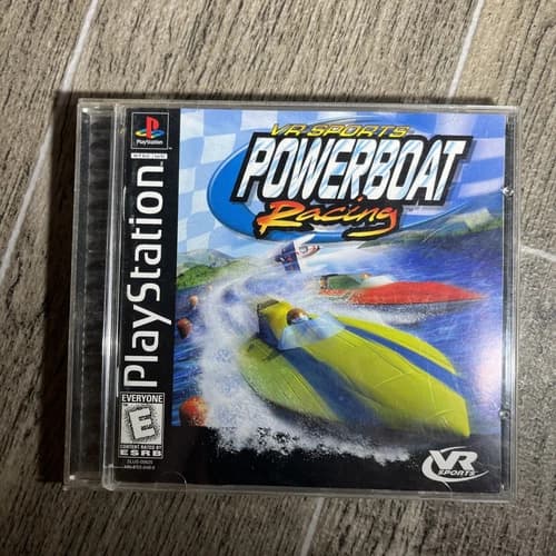 VR Sports Powerboat Racing PlayStation 1 PS1 Complete CIB Black Label