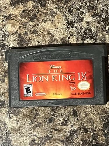 The Lion King 1 1/2 Nintendo Gameboy Advance Authentic Tested GBA