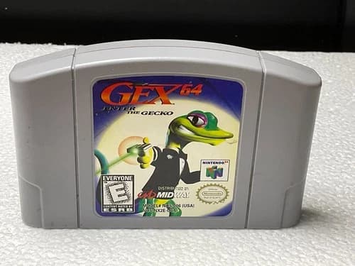 Gex 64 Enter the Gecko Nintendo 64 N64 Authentic Tested Works