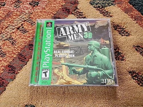 Army Men 3D (Sony PlayStation 1, 1999) PS1 Complete CIB With Reg GREAT DISC!