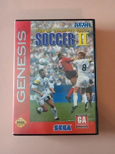 World Championship Soccer II (Sega Genesis, 1994) CIB Complete - Tested!