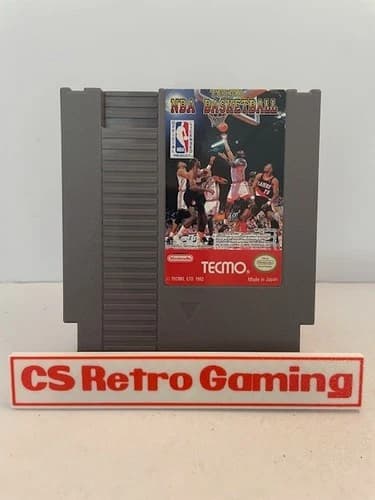 Tecmo NBA Basketball (Nintendo NES) Authentic Cleaned Tested Working