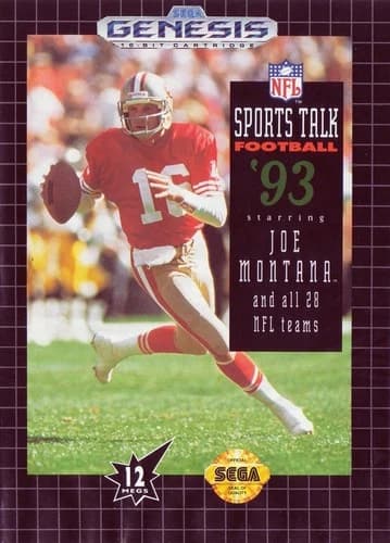 Sports Talk Football '93 Starring Joe Montana - Sega Genesis Game Complete CIB