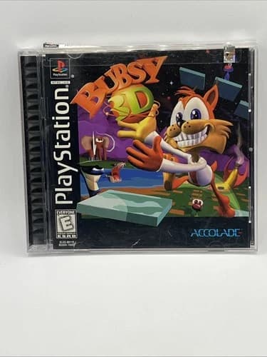 Bubsy 3D (Sony PlayStation 1, 1997)COMPLETE