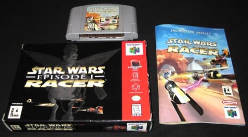Star Wars Episode 1 Racer (Nintendo 64, N64, 1999) Complete in Box CIB