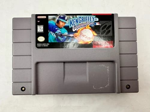Ken Griffey Jr.'s Winning Run (SNES, 1996) Tested And Working