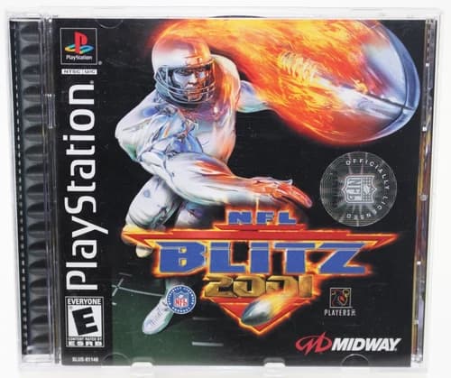 Sony Playstation 1 PS1 NFL Blitz 2001 CIB Cleaned & Tested w/ Reg. Card