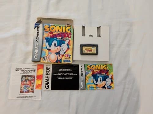 Sonic the Hedgehog: Genesis (Nintendo Game Boy Advance) Complete In Box. Tested!