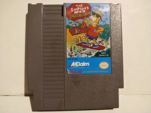 The Simpsons Nintendo NES Game Cartridge Tested