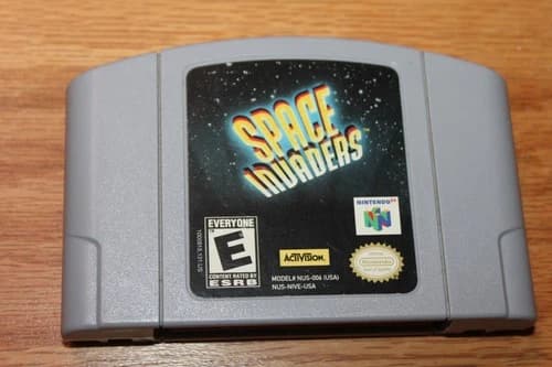 space invaders n64, nintendo, cartridge only