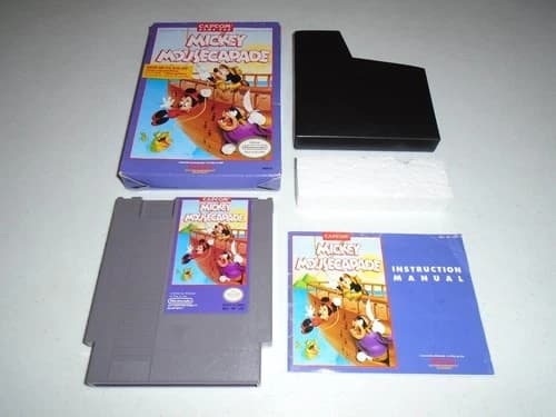 Mickey Mousecapade by Capcom ☆☆ Authentic CIB Complete Nintendo NES game mouse