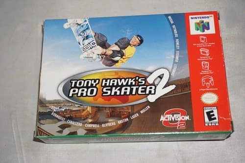Tony Hawk's Pro Skater 2 (Nintendo 64 N64) Complete in Box w/ Reg Card CIB