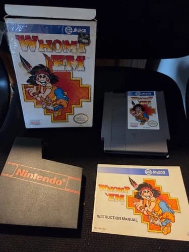 Whomp Em (Nintendo NES) Complete in Box CIB