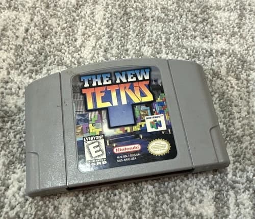 Nintendo The New Tetris N64 Puzzle Game Cartridge, E-Everyone, NTSC-U/C