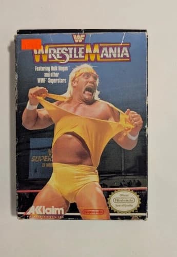 WWF WrestleMania Nintendo NES Complete CIB Tested Working