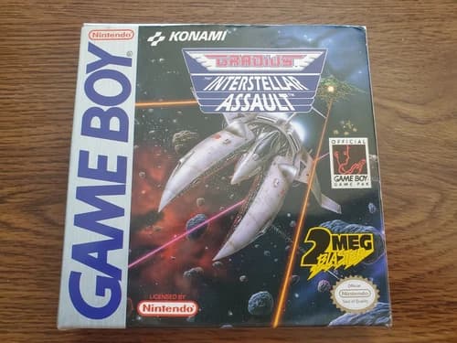 Gradius: The Interstallar Assault Game Boy 1992 Complete Authentic Tested
