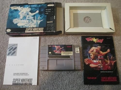 Fatal Fury (Super Nintendo SNES) Complete CIB