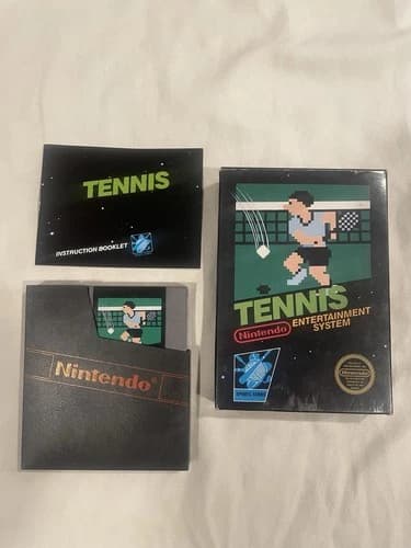 Tennis NES, Nintendo Entertainment System, 1985, black box, CIB With Manual.