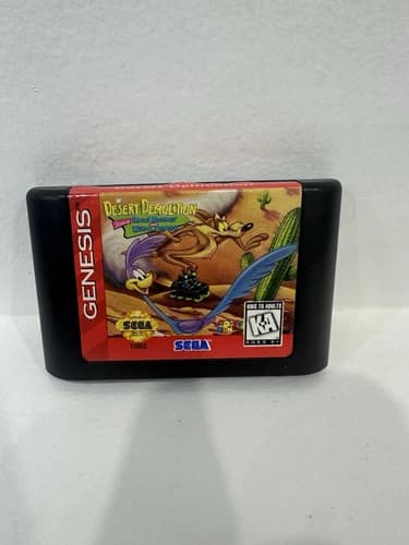 Desert Demolition Starring Road Runner and Wile E. Coyote (Sega Genesis) Working