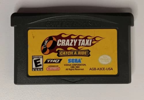 Crazy Taxi: Catch A Ride (Nintendo GameBoy Advance, 2002) Cartridge Only