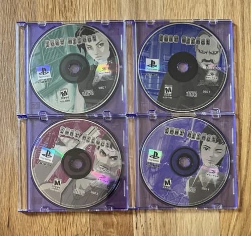 Fear Effect Sony PlayStation 1 2000 PS1 Discs Only 1 2 3 4 1-4 Tested Working